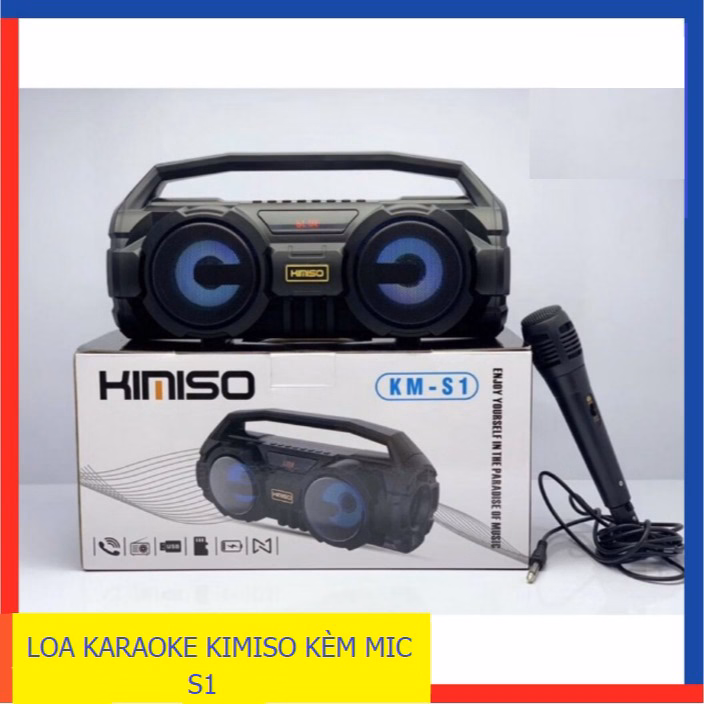 Loa Karaoke Bluetooth Tặng Kèm Micro Hát Misiko S1 Ctb197 - Bechip - Ảnh 2