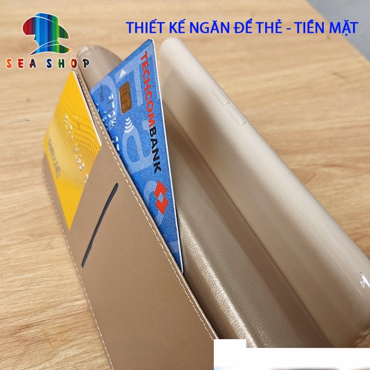 Bao Da Xiaomi Redmi Note 9 Pro, Note 9 Pro Max - Chính Hãng Vtz - Thiết Kế Dạng Ví Sang Trọng, Có Ngăn Cài Thẻ - Sea Shop - Ảnh 3