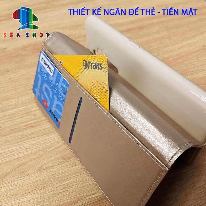 Bao Da Vivo Y30, Y30I, Chính Hãng Vtz Thiết Kế Dạng Ví Sang Trọng, Có Ngăn Cài Thẻ - Sea Shop - Ảnh 2