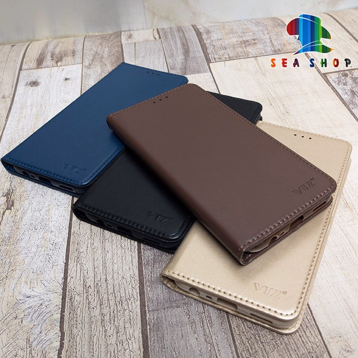 Bao Da Samsung A21S - Chính Hãng Vtz - Thiết Kế Dạng Ví Sang Trọng, Có Ngăn Cài Thẻ - Sea Shop