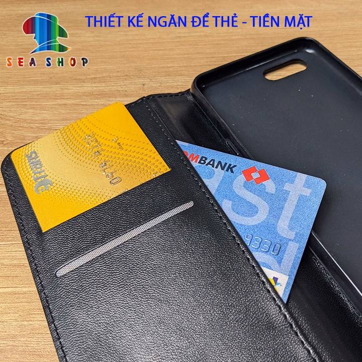 Bao Da Vivo Y20, Y20S, Y20I - Chính Hãng Vtz - Thiết Kế Dạng Ví Sang Trọng, Có Ngăn Cài Thẻ - Sea Shop - Ảnh 3