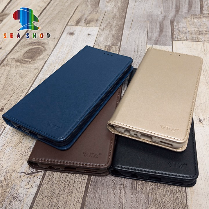 Bao Da Vivo Y20, Y20S, Y20I - Chính Hãng Vtz - Thiết Kế Dạng Ví Sang Trọng, Có Ngăn Cài Thẻ - Sea Shop