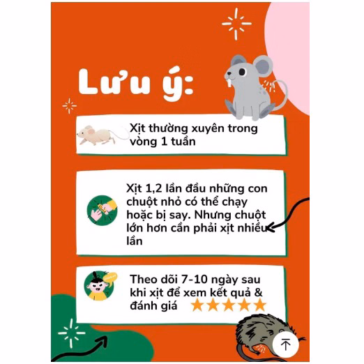 Chai Xịt Đuổi Chuột Thái Lan Rat Off Ctb124 – Bechip - Ảnh 11