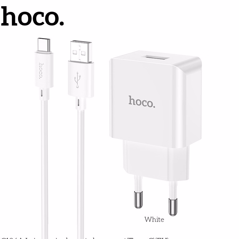 Bộ Sạc Hoco C 106A Type-C 10.5W - Silver - Ảnh 2