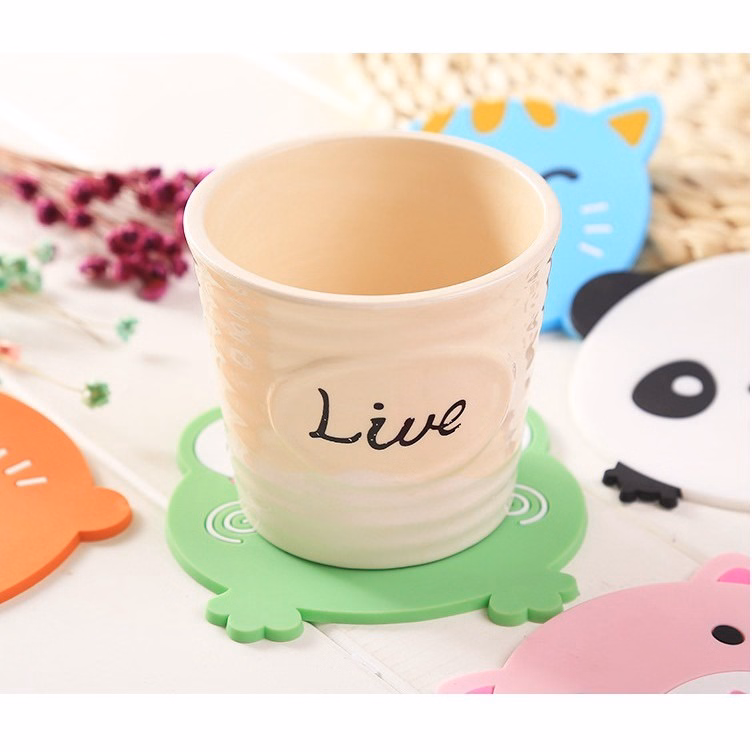 Miếng Lót Ly Hình Thú Bằng Silicon - Su - Ảnh 9