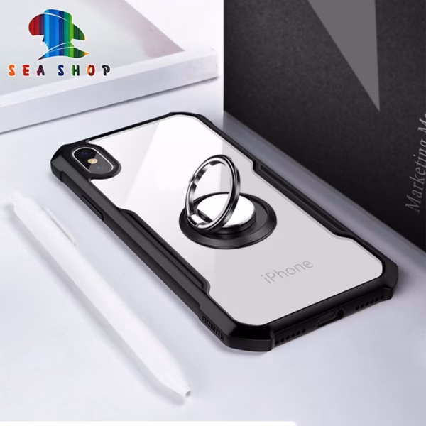 Ốp Lưng Iphone Xr [Xcase] -Viền Nhựa Dẻo Chống Sốc - Lưng Trong Suốt - Siêu Bền- Seashop - Ảnh 3