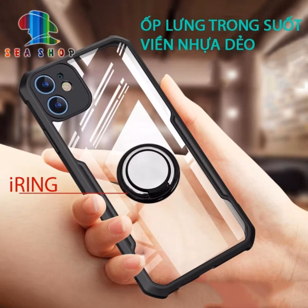 Ốp Lưng Iphone Xr [Xcase] -Viền Nhựa Dẻo Chống Sốc - Lưng Trong Suốt - Siêu Bền- Seashop