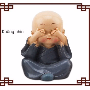 Bộ Tượng Tứ Không, Bộ Tượng Phong Thủy An Nhiên Tự Tại Ctb125 - Bechip - Ảnh 9