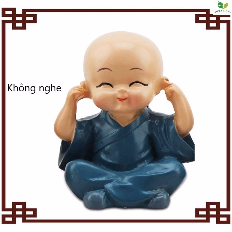 Bộ Tượng Tứ Không, Bộ Tượng Phong Thủy An Nhiên Tự Tại Ctb125 - Bechip - Ảnh 7