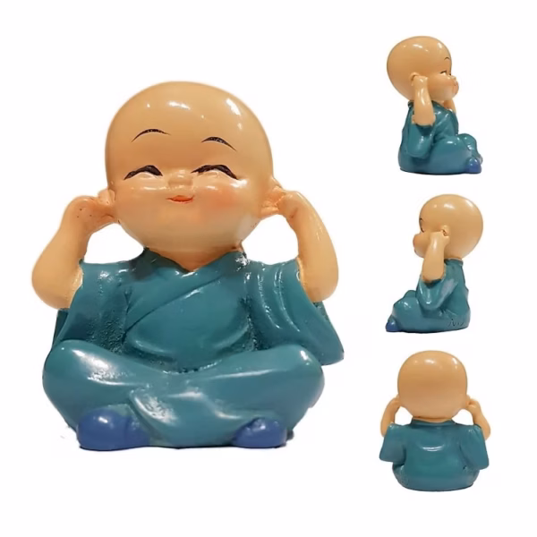 Bộ Tượng Tứ Không, Bộ Tượng Phong Thủy An Nhiên Tự Tại Ctb125 - Bechip - Ảnh 8