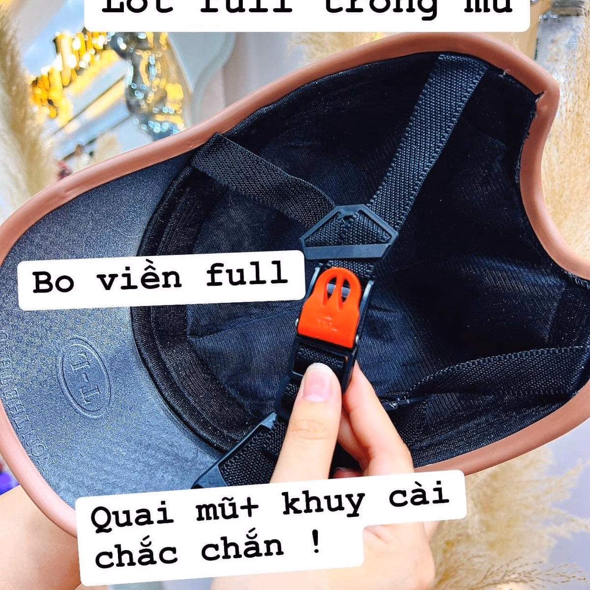 Nón Bảo Hiểm Lưỡi Trai Gấu Dâu Nhiều Màu Ngẫu Nhiên - Su - Ảnh 8