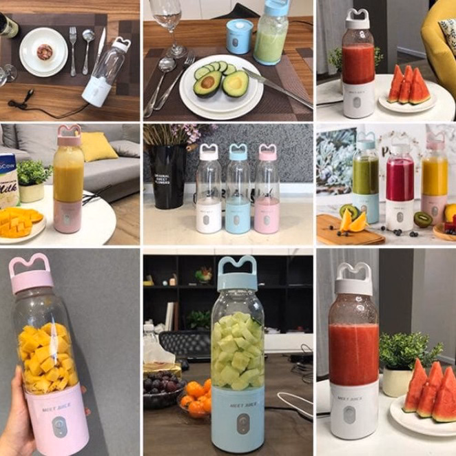 Máy Xay Sinh Tố Cầm Tay Meet Juice 500Ml Cao Cấp Ctb121 - Ảnh 14