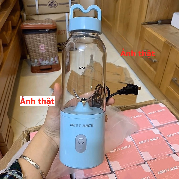 Máy Xay Sinh Tố Cầm Tay Meet Juice 500Ml Cao Cấp Ctb121 - Ảnh 16