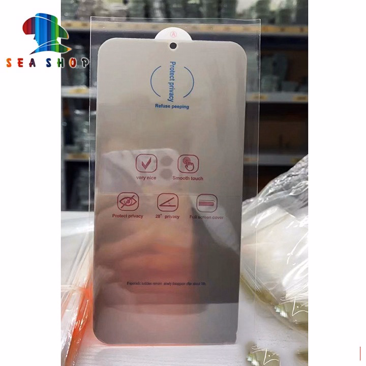 Dán Chống Nhìn Trộm-Samsung S8, S8 Plus, S9, S9 Plus, S10, S10 Plus,...-Chất Liệu Film Dẻo- Seashop - Ảnh 2