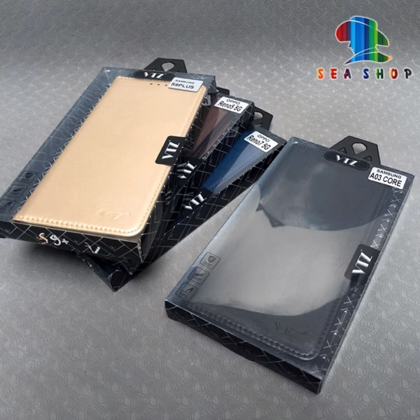 Bao Da Realme 3, 5, 5S - Chính Hãng Vtz - Thiết Kế Dạng Ví Sang Trọng, Có Ngăn Cài Thẻ - Sea Shop - Ảnh 5