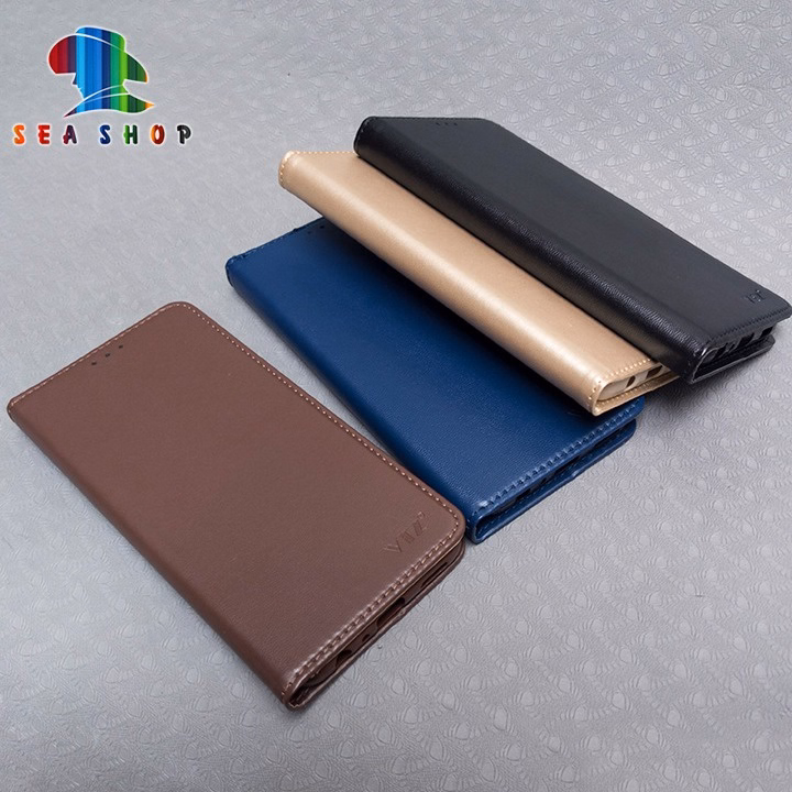 Bao Da Vivo Y15A, Y15S, Chính Hãng Vtz Thiết Kế Dạng Ví Sang Trọng, Có Ngăn Cài Thẻ - Sea Shop