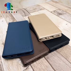 Bao Da Vivo Y01, Y02, Y02S - Chính Hãng Vtz Thiết Kế Dạng Ví Sang Trọng, Có Ngăn Cài Thẻ - Sea Shop