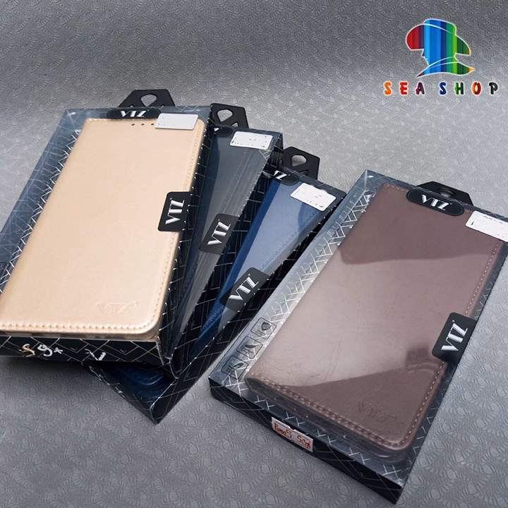 Bao Da Vivo Y50, Y53S - Chính Hãng Vtz Thiết Kế Dạng Ví Sang Trọng, Có Ngăn Cài Thẻ - Sea Shop - Ảnh 5