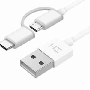 Cáp 2 Trong 1 Type-C Và Micro Usb Zmi 0.3M Trắng-Al511-Xiaomi