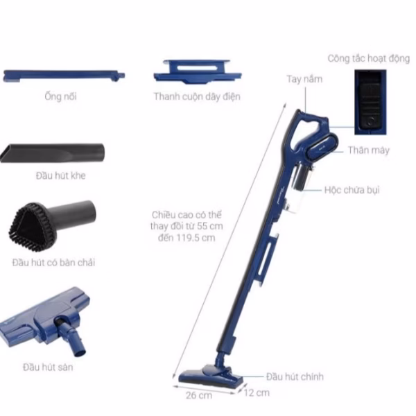 Máy Hút Bụi Cầm Tay Hàng Chính Hãng- Dx810-Deerma - Ảnh 2