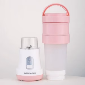 [Hcm] Máy Xay Sinh Tố Có Thể Gập Lại Usb 500Ml Ejm221Pik Hồng - Lock&Lock
