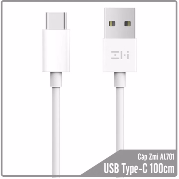 Cáp Sạc Usb Type-C Zmi Al7011M-Trắng - Xiaomi
