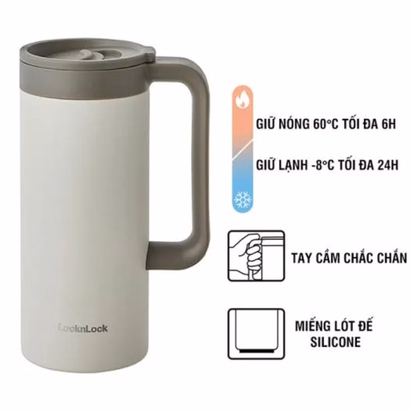 Cốc Giữ Nhiệt Table Mug Lhc4247Ivy 473Ml (Ngà) - Lock&Lock - Ảnh 4
