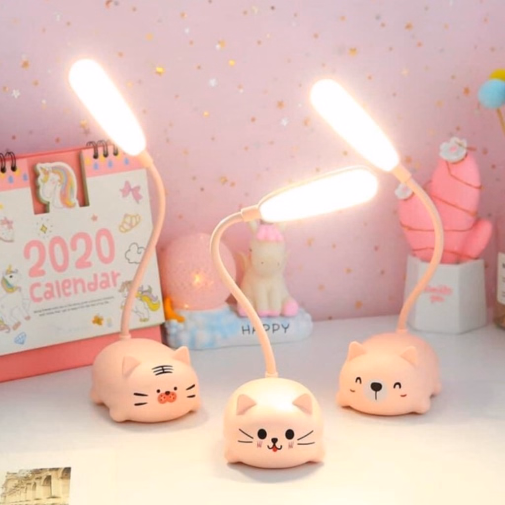 Đèn Học Để Bàn Mini Có Thể Gập Xoay 360 Độ Hình Thú - Su (Giao Màu Ngẫu Nhiên) - Ảnh 3