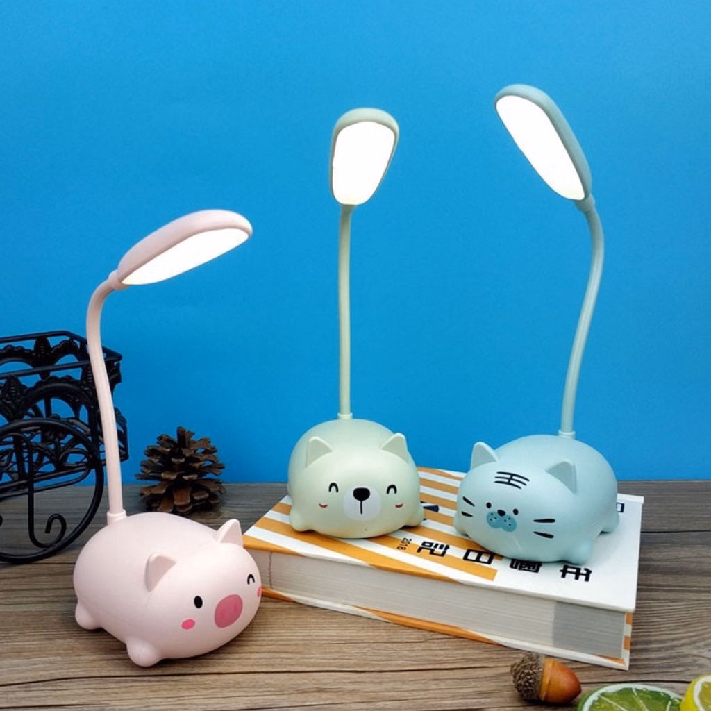 Đèn Học Để Bàn Mini Có Thể Gập Xoay 360 Độ Hình Thú - Su (Giao Màu Ngẫu Nhiên) - Ảnh 7
