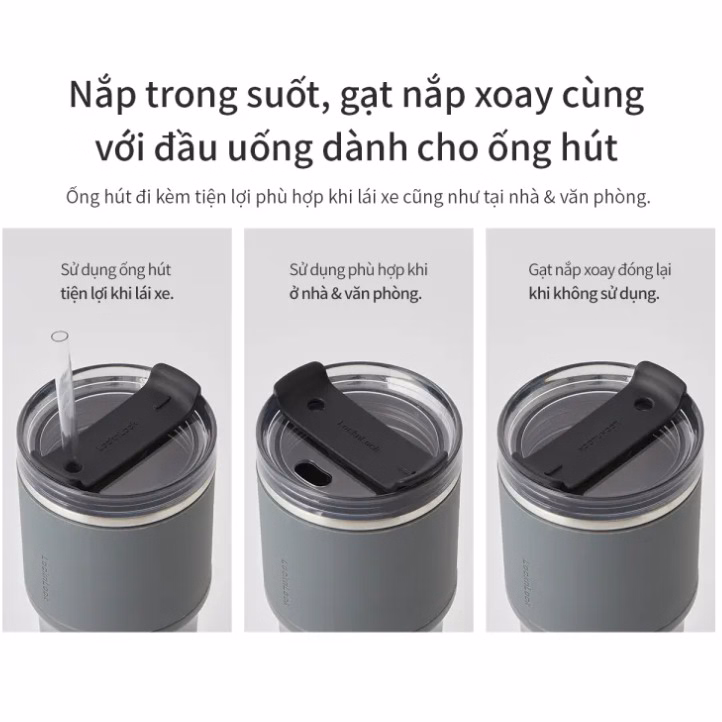 Bình Giữ Nhiệt Metro Drive Lhc4277S 650Ml - Kèm Ống Hút Và Cọ Rửa - Lock&Lock - Ảnh 3