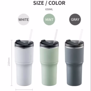 Bình Giữ Nhiệt Metro Drive Lhc4277S 650Ml - Kèm Ống Hút Và Cọ Rửa - Lock&Lock