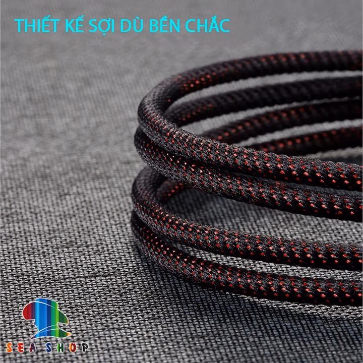 Cáp Sạc Lightining - Type C- Micro - Chính Hãng Baseus - Tự Ngắt Khi Đầy Pin - Dây Dù Siêu Bền - Sea Shop - Ảnh 6