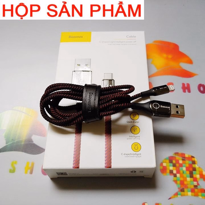 Cáp Sạc Lightining - Type C- Micro - Chính Hãng Baseus - Tự Ngắt Khi Đầy Pin - Dây Dù Siêu Bền - Sea Shop - Ảnh 7
