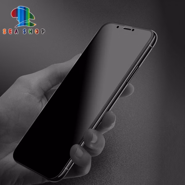 Kính Cường Lực Chống Vân Tay - Cho Các Dòng Iphone 11, 12 Mini, 13 Mini, 14 Pro Max, 14 Plus -Full Màn -Seashop - Ảnh 5