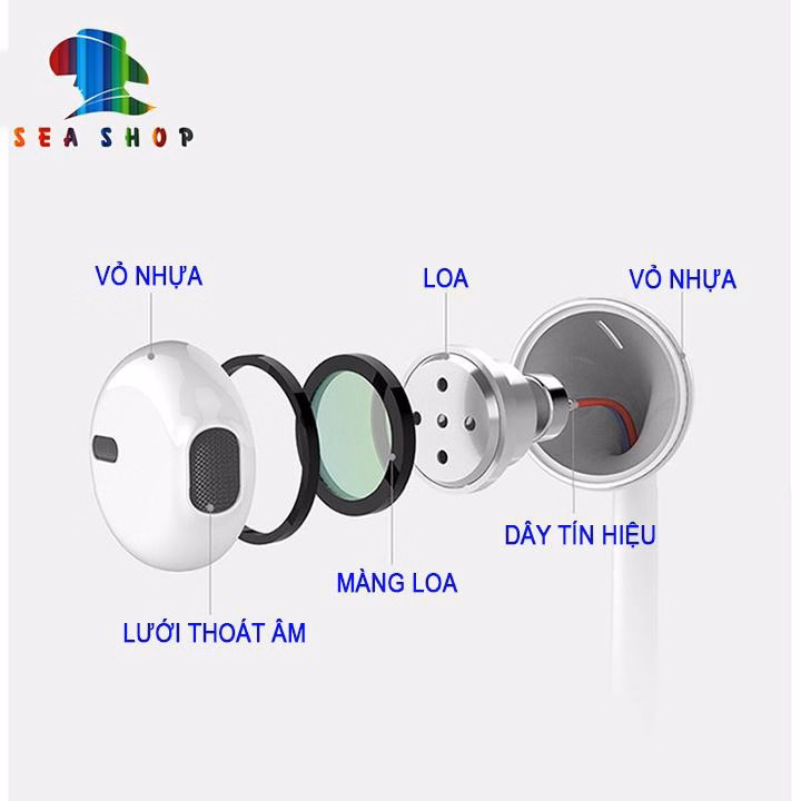 Tai Nghe M1-Chính Hãng Hoco - Chân Cắm 3.5Mm - Cho Iphone 5, 6, 6 Plus, Ipad... -Seachop - Ảnh 6