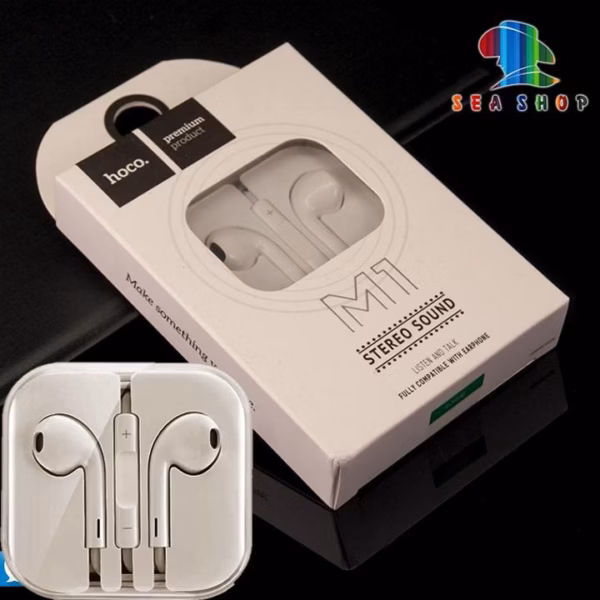 Tai Nghe M1-Chính Hãng Hoco - Chân Cắm 3.5Mm - Cho Iphone 5, 6, 6 Plus, Ipad... -Seachop - Ảnh 4
