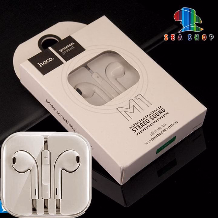 Tai Nghe M1-Chính Hãng Hoco - Chân Cắm 3.5Mm - Cho Iphone 5, 6, 6 Plus, Ipad... -Seachop - Ảnh 4