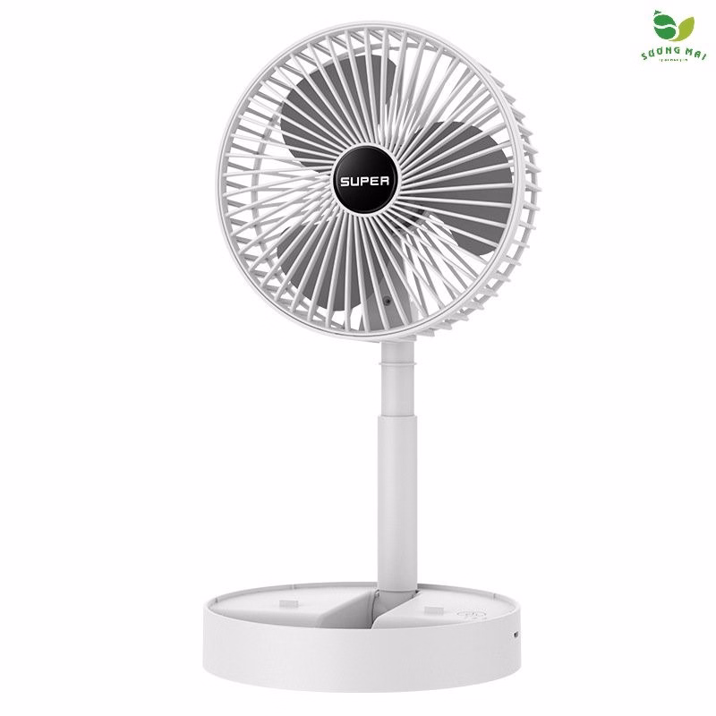 Quạt Mini Sạc Usb Gấp Gọn Và Điều Chỉnh Độ Cao Tiện Lợi - Sương Mai - Ảnh 7