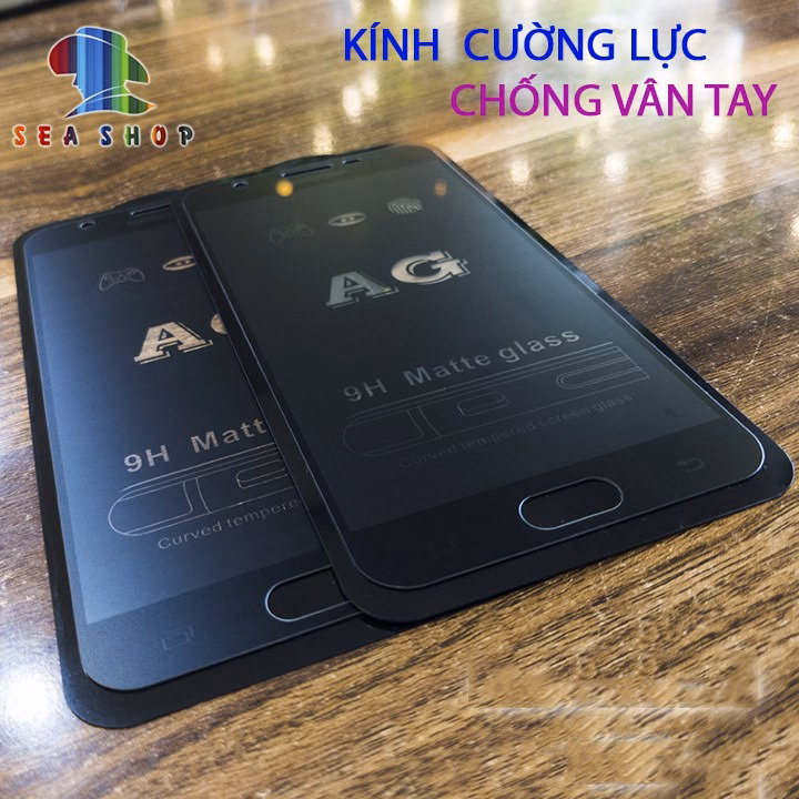 Kính Chống Vân Tay Realme C3, C3I, 5I, 5S, 6I, C12, C11, C15, C20, X2-Full Màn-Seashop - Ảnh 3
