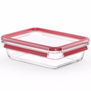 Hộp Thủy Tinh Vuông Tefal Masterseal Glass 1.1L Màu Đỏ N1040912- Sht House