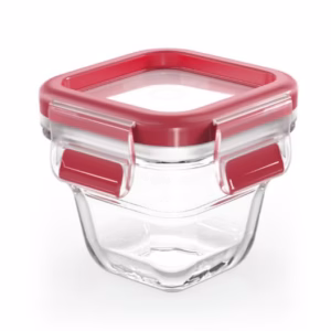 Hộp Thủy Tinh Vuông Tefal Masterseal Glass 180Ml Màu Đỏ N1041312 - Sht House