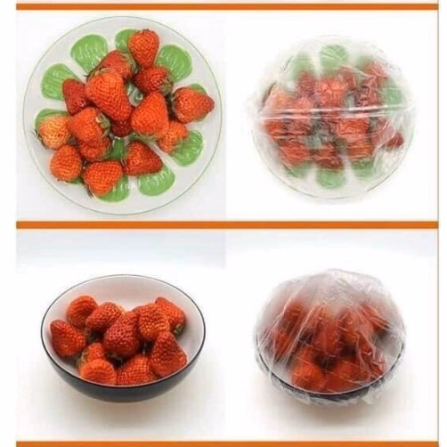 Set 100 Màng Bọc Thực Phẩm Có Chun Co Giãn Kèm Túi Gấu Tiện Dụng Ctb135 - Bechip - Ảnh 7