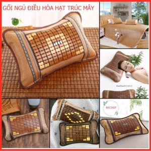 Gối Trúc Điều Hòa Hạt Mây Siêu Mát, Thoáng Đầu, Chống Nóng Ctb137 - Bechip
