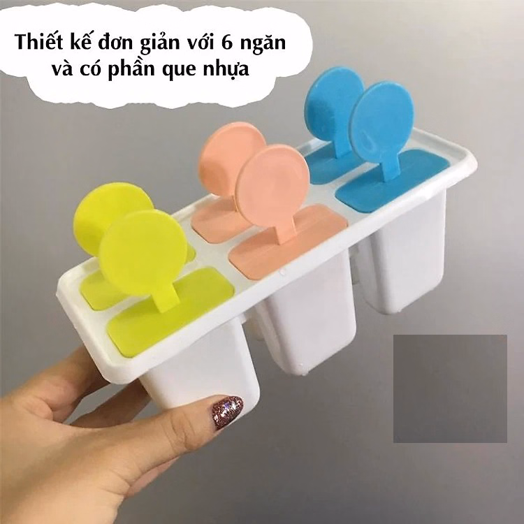 Khuôn Làm Kem 6 Que Liền Có Nắp Đậy Ctb139 – Bechip - Ảnh 4