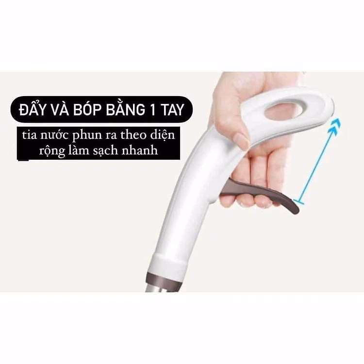 Cây Lau Nhà Phun Sương 2 Trong 1, Đầu Xoay 360 Độ Ctb141 - Bechip - Ảnh 8