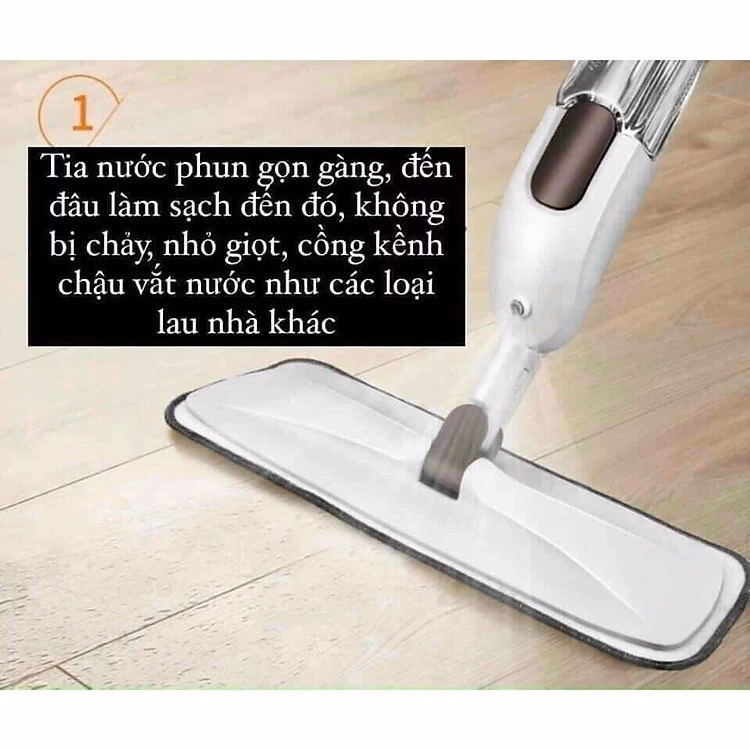Cây Lau Nhà Phun Sương 2 Trong 1, Đầu Xoay 360 Độ Ctb141 - Bechip - Ảnh 13