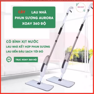Cây Lau Nhà Phun Sương 2 Trong 1, Đầu Xoay 360 Độ Ctb141 - Bechip