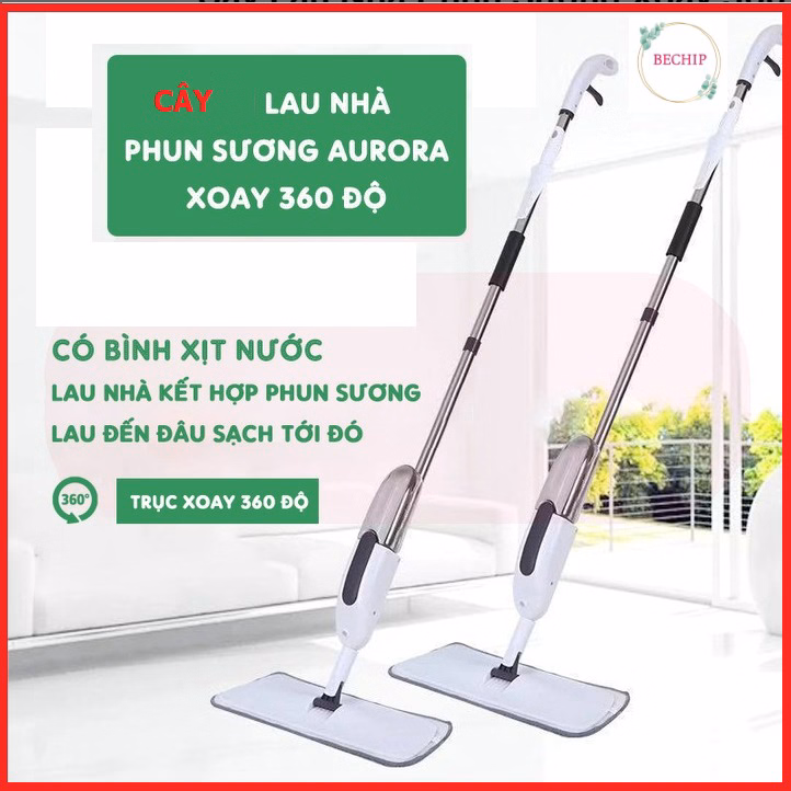 Cây Lau Nhà Phun Sương 2 Trong 1, Đầu Xoay 360 Độ Ctb141 - Bechip