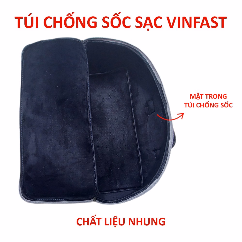 Túi Chống Sốc Sạc Xe Điện Vinfast Feliz S, Vento S, Theon S,... Bằng Nhung - Ảnh 7