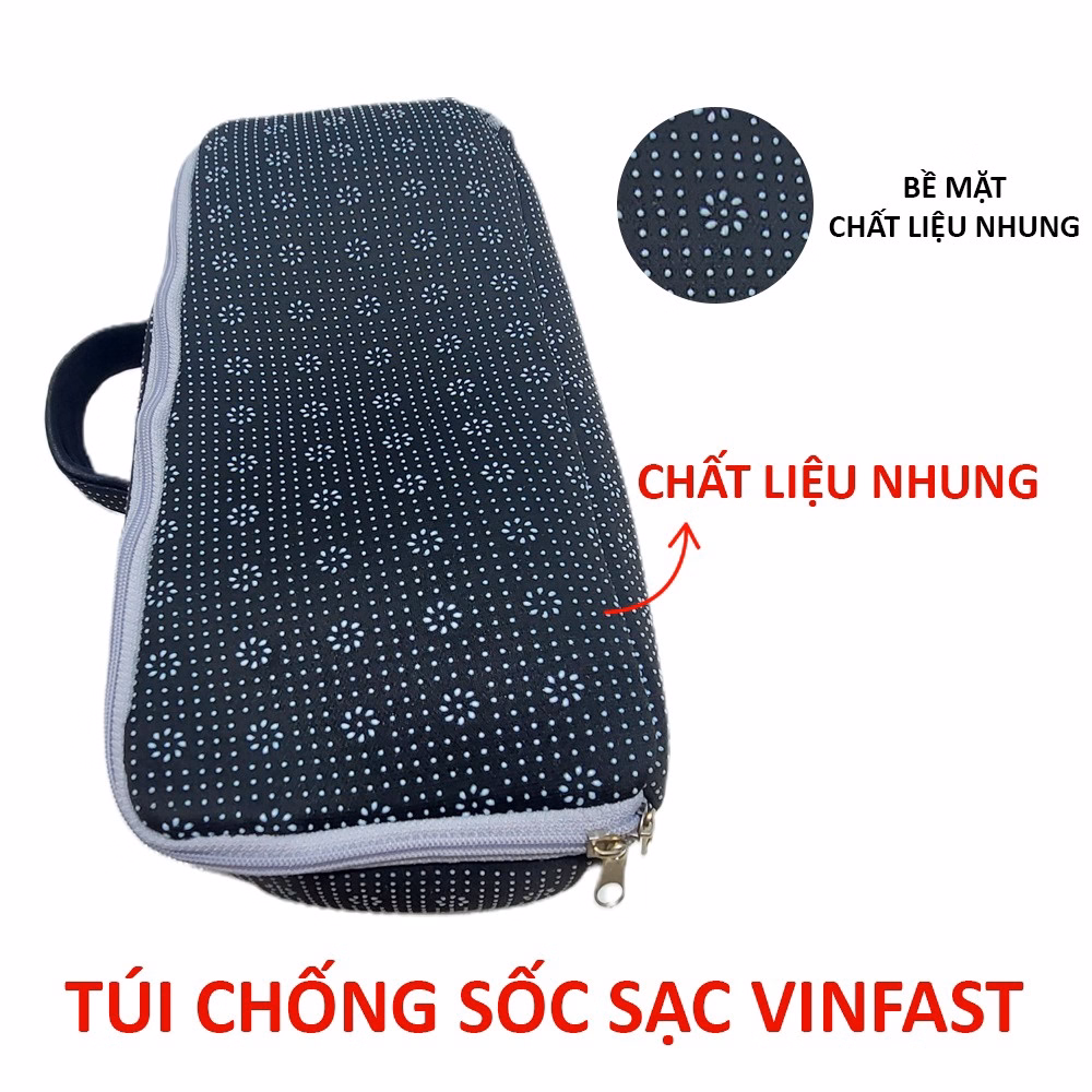 Túi Chống Sốc Sạc Xe Điện Vinfast Feliz S, Vento S, Theon S,... Bằng Nhung - Ảnh 4